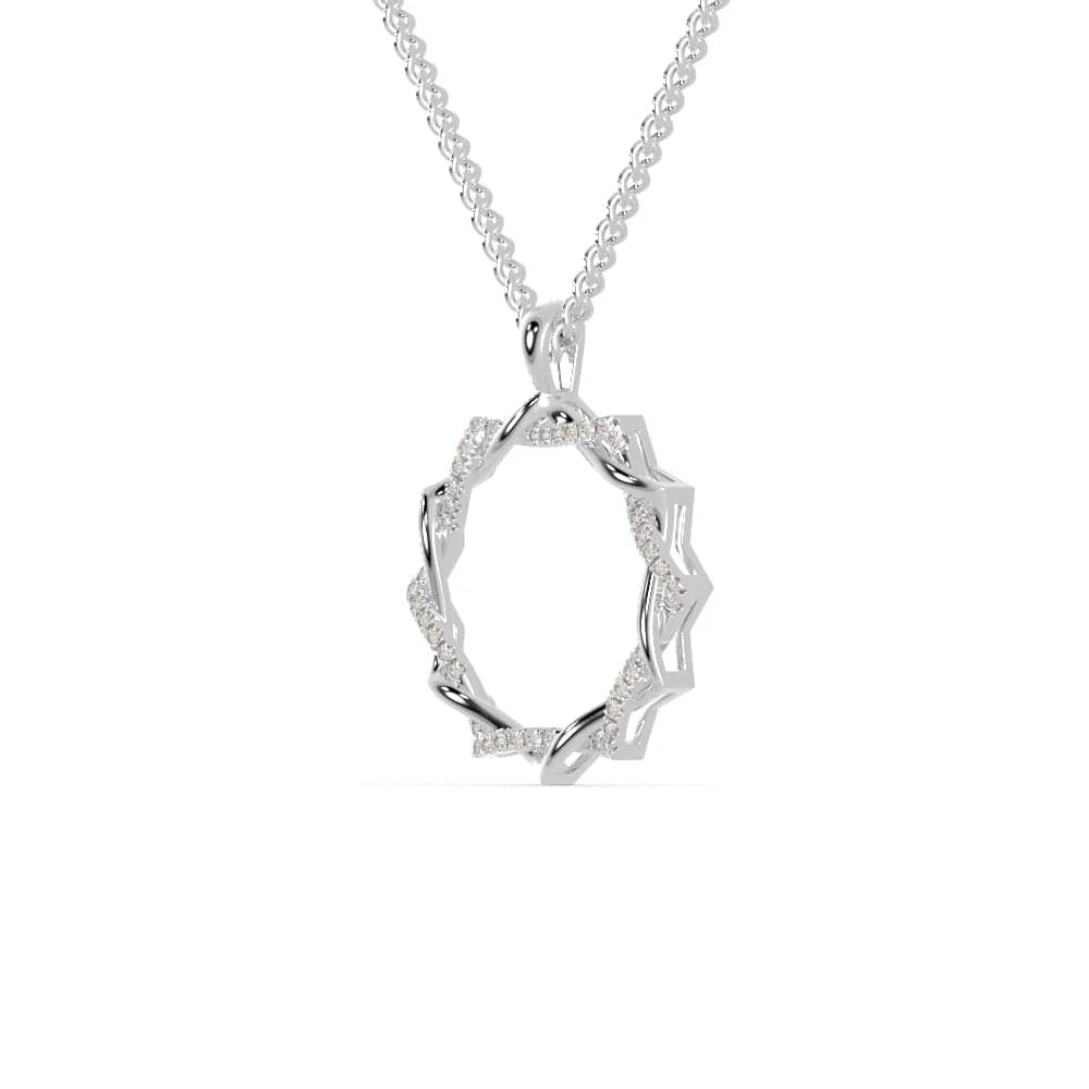 Sunlit Octagon Diamond Pendant