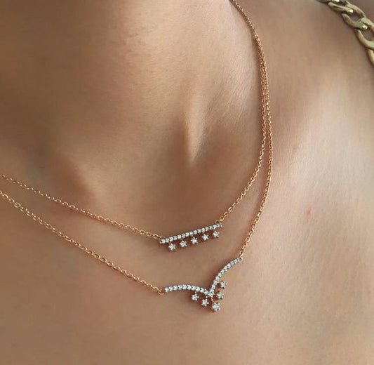 Celestial Harmony Diamond Necklace