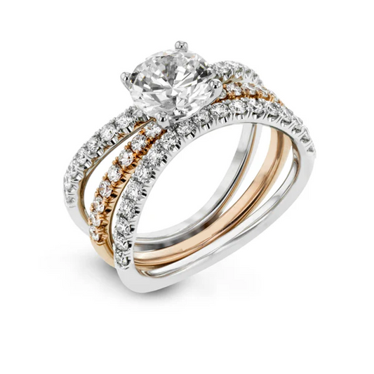 Solitaire Trinity Aura Ring