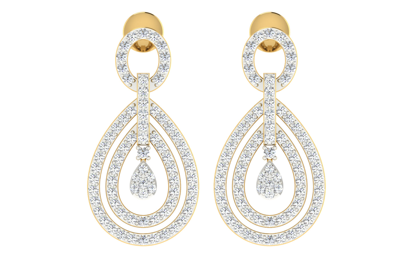 Luminous Orbit Drop Earrings