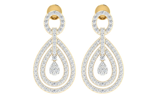 Luminous Orbit Drop Earrings