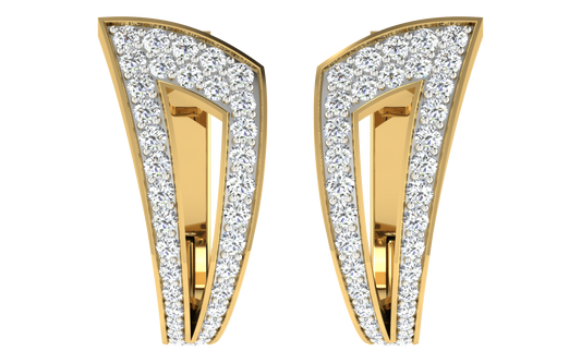 Golden Crescendo Hoops