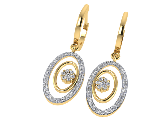 Luminous Cascade Hoops