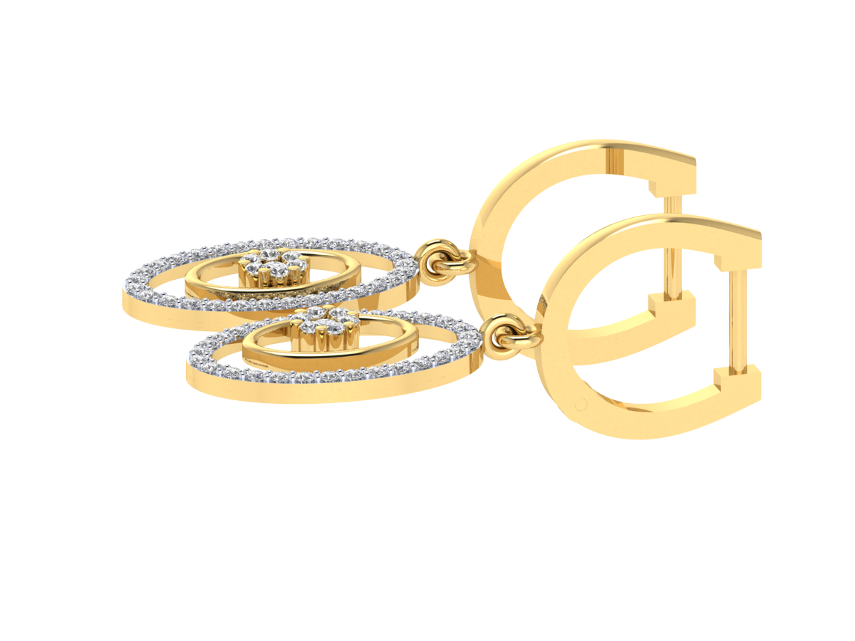 Luminous Cascade Hoops