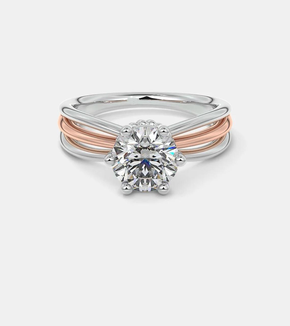Aube Nouvelle Solitaire Ring