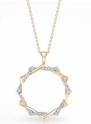 Sunlit Octagon Diamond Pendant