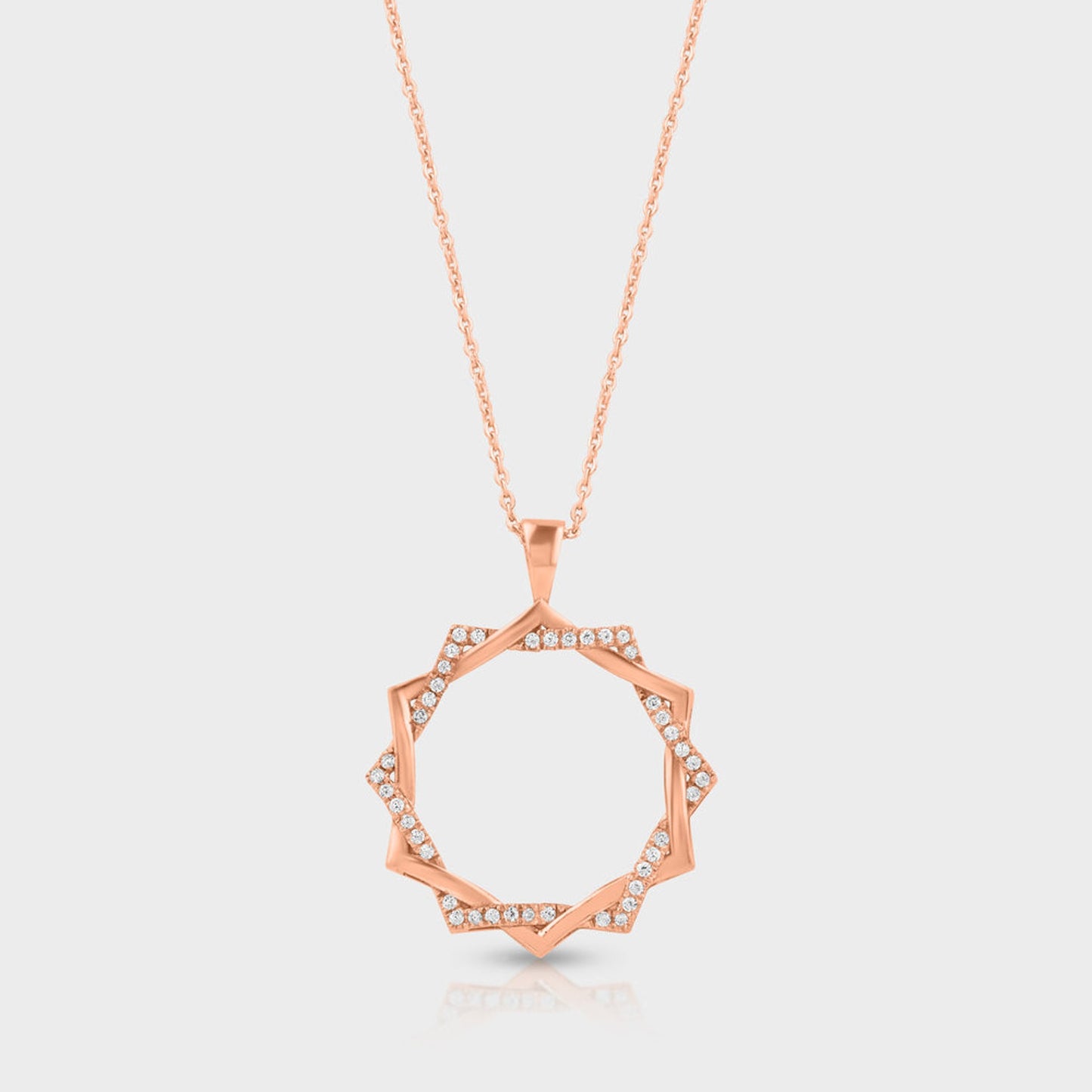 Sunlit Octagon Diamond Pendant