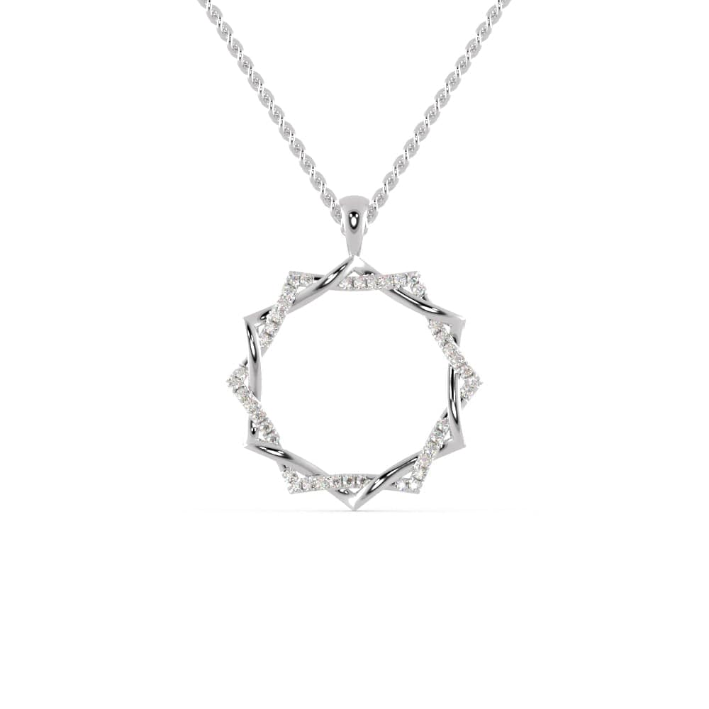Sunlit Octagon Diamond Pendant