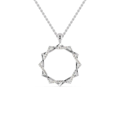 Sunlit Octagon Diamond Pendant