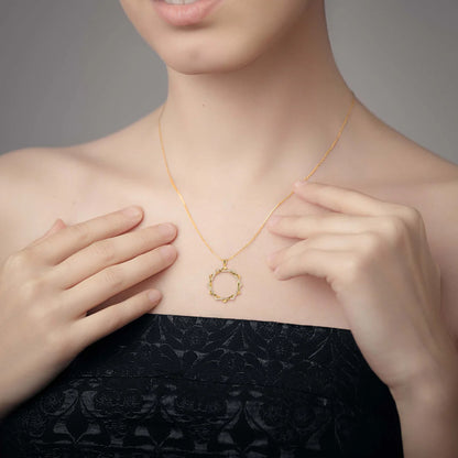 Sunlit Octagon Diamond Pendant
