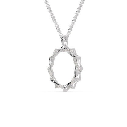 Sunlit Octagon Diamond Pendant