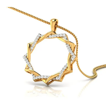 Sunlit Octagon Diamond Pendant