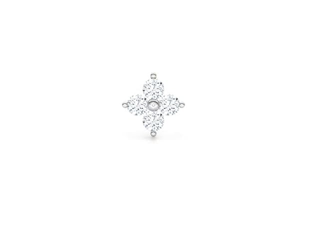 Floral Sparkle Diamond Nose Stud