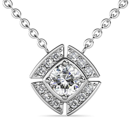 Solitaire Compass Star Pendant - 1 Carat