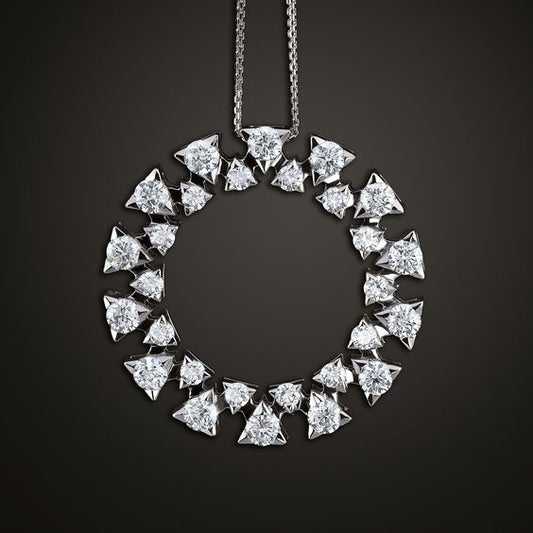 Trillion Crown Pendant