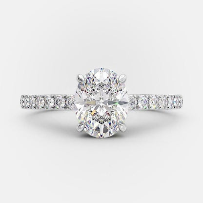 Enchanting Oval Solitaire Ring