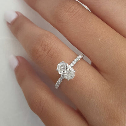 Enchanting Oval Solitaire Ring