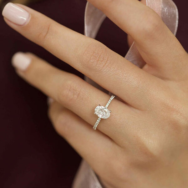 Enchanting Oval Solitaire Ring