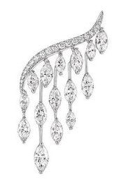 Marquise Cascade Diamond Brooch