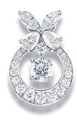 Radiant Harmony Diamond Brooch