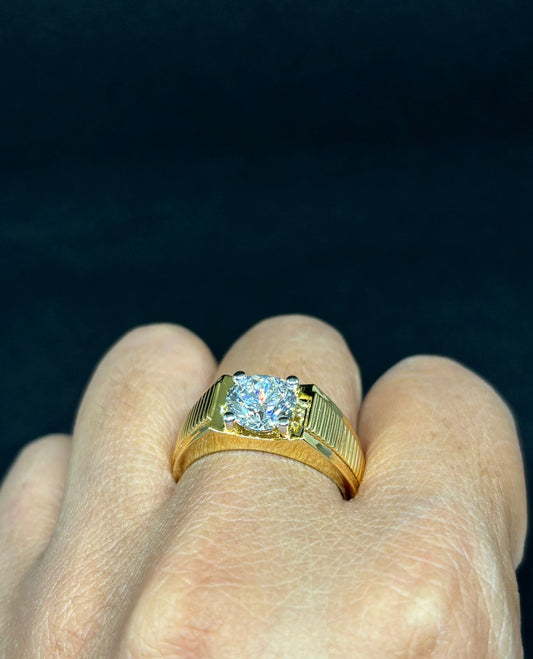 NESH Regal Solitaire Signet Ring