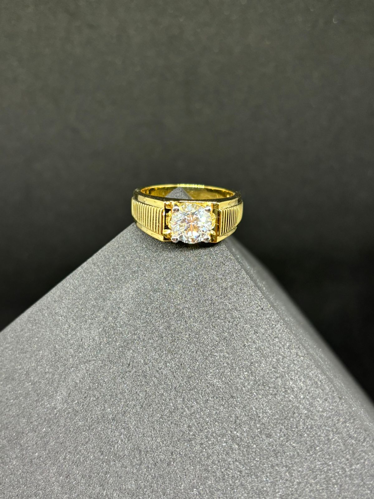 NESH Regal Solitaire Signet Ring