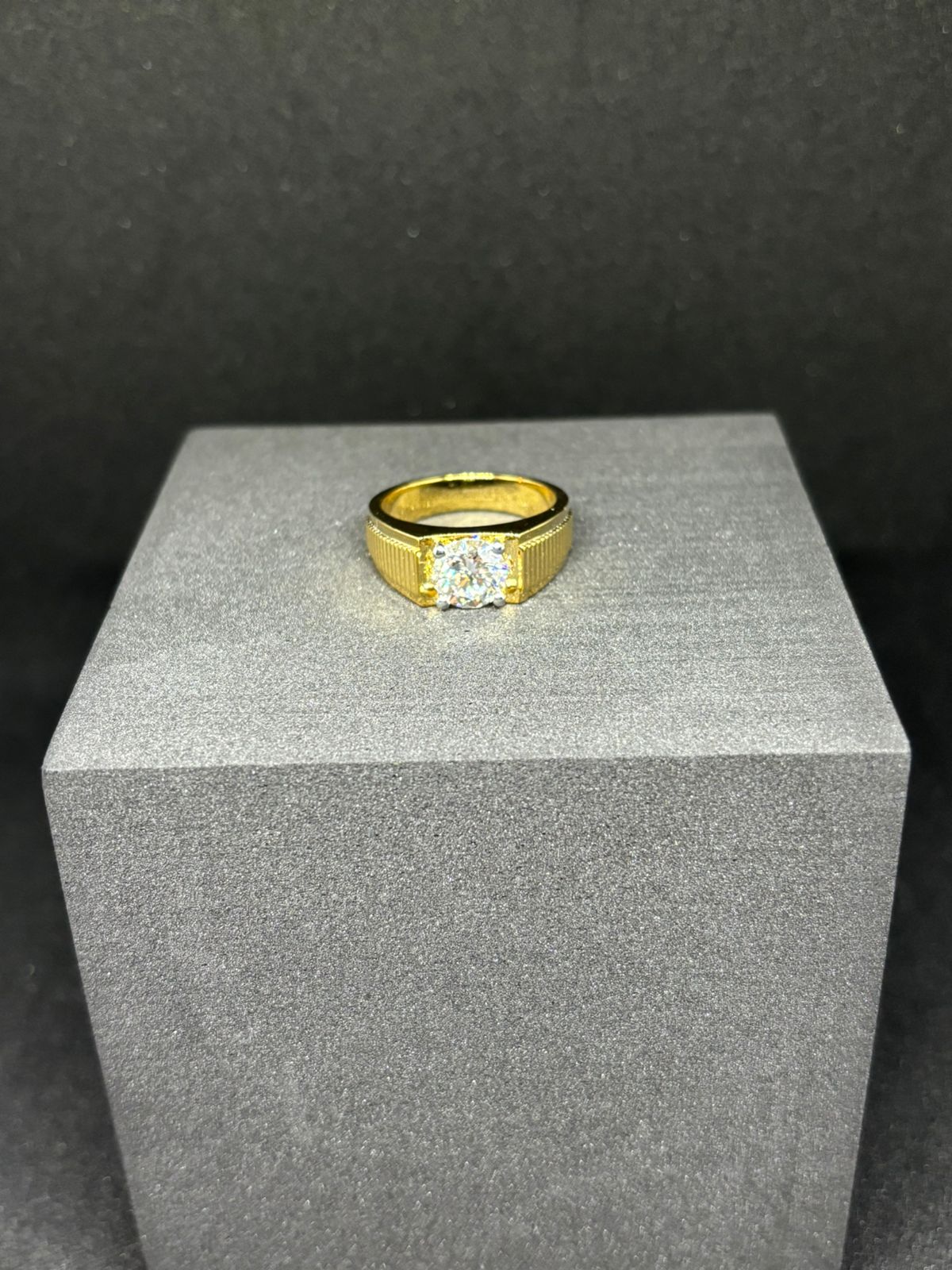 NESH Regal Solitaire Signet Ring