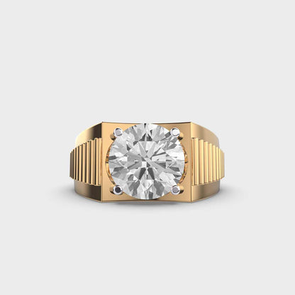 NESH Regal Solitaire Signet Ring