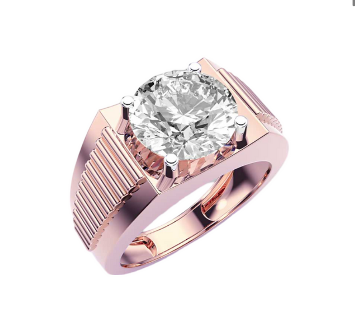 NESH Regal Solitaire Signet Ring