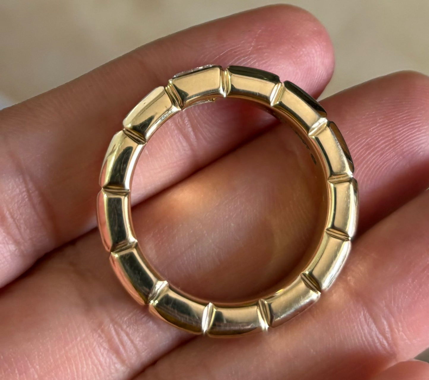 Aegis Brick Band – Princess-Cut Lab Diamond Ring