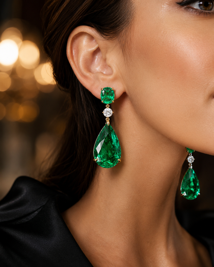 NESH Emerald Royale Drop Earrings