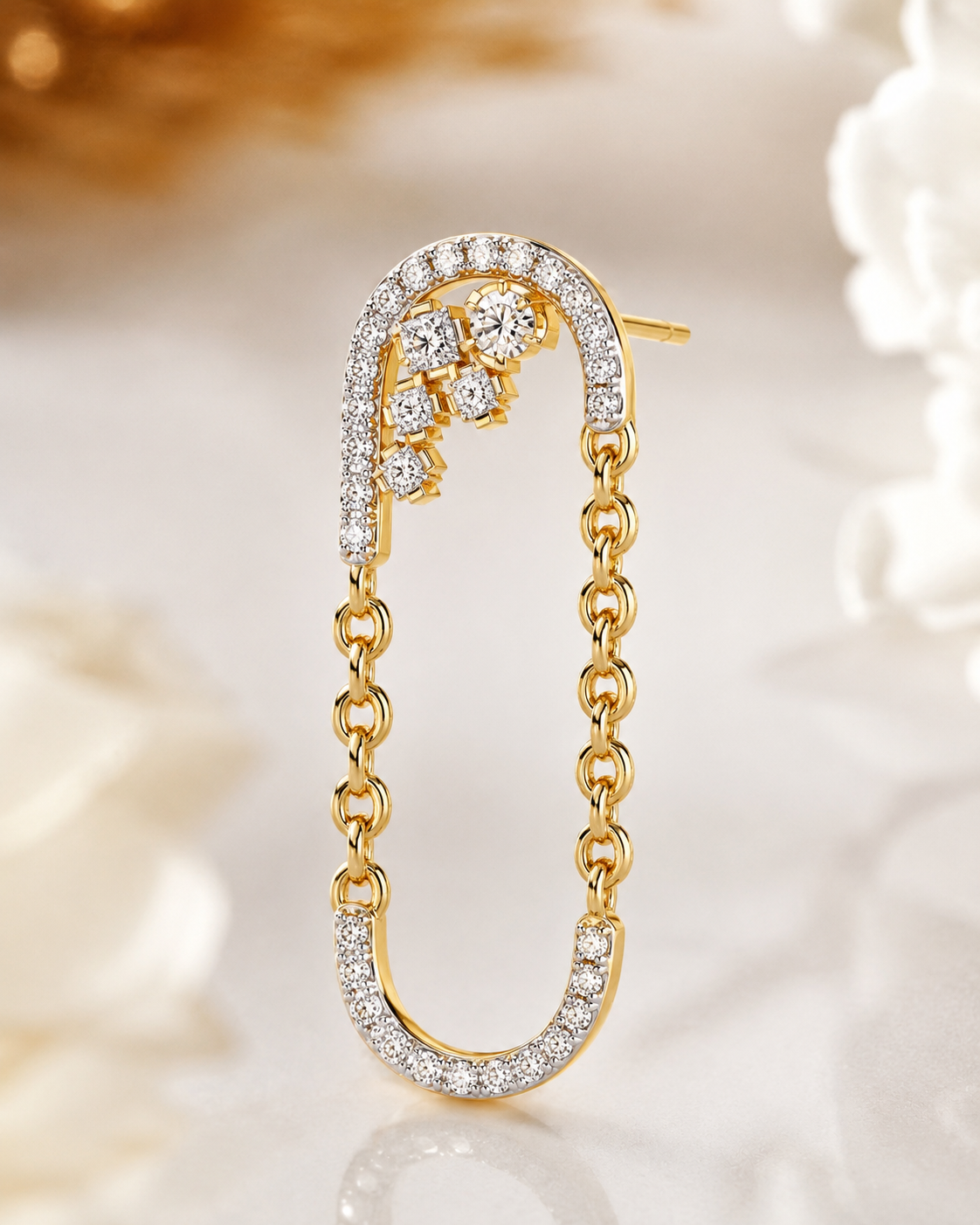 NESH Celeste Link Diamond Earrings