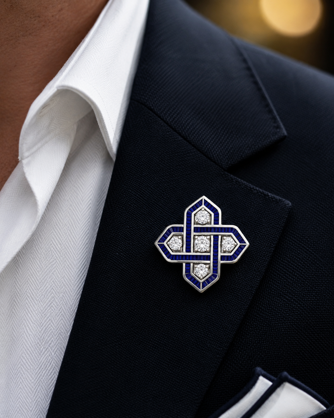 NESH Sapphire Infinity Heritage Brooch