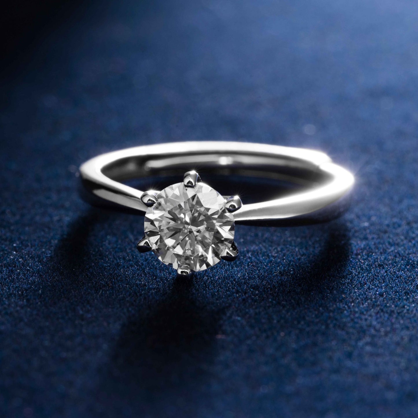 Celestial Radiance Solitaire Ring