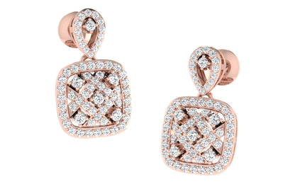 Roseate Lattice Earrings