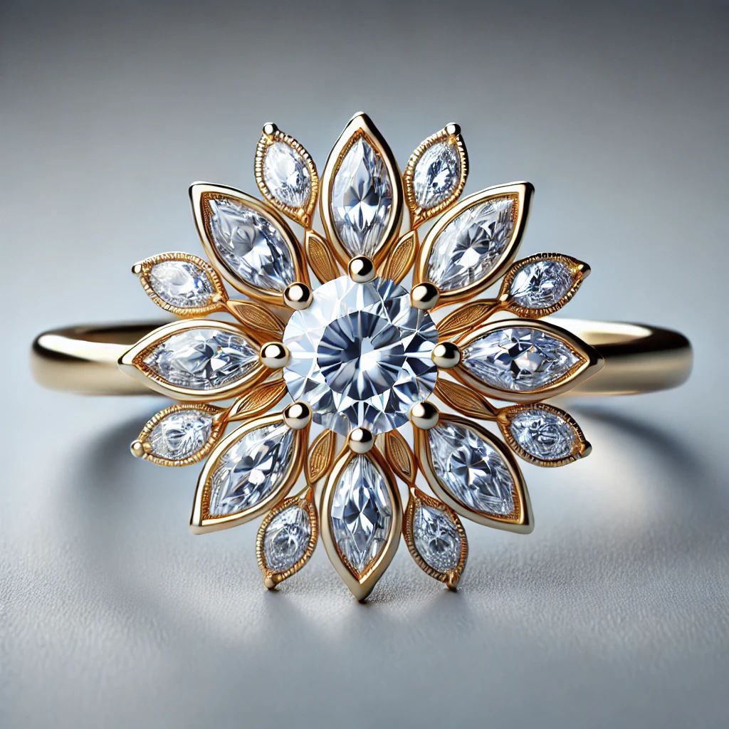 Celestial Blossom Diamond Ring