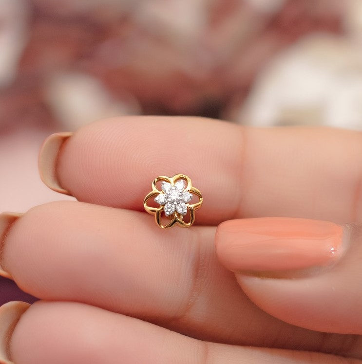 Blossom Delight Diamond Nose Stud