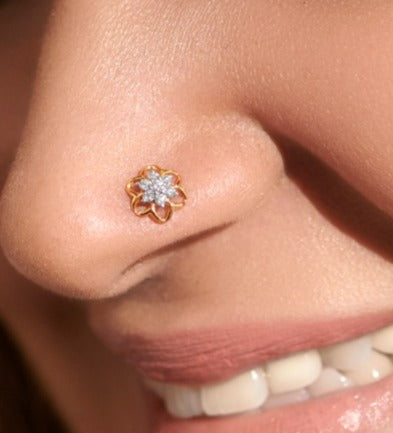 Blossom Delight Diamond Nose Stud