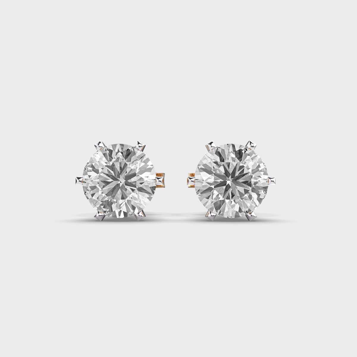 Solitaire Sparkle Studs